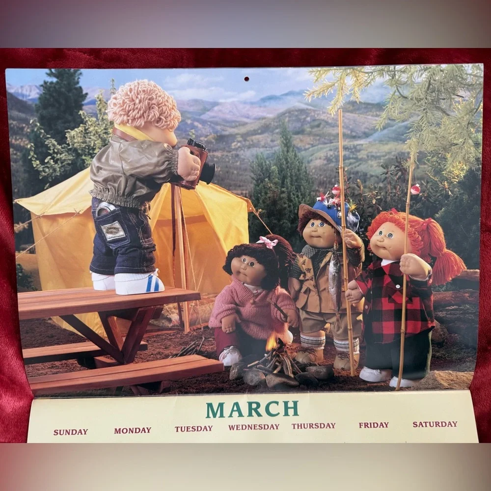 Vintage 1993 Cabbage Patch Kids 10th Birthday Calendar